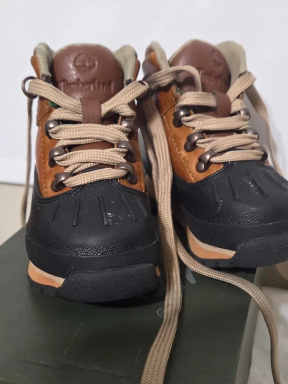 Timberland Toddler Euro Hiker Shell Toe Boot Waterproof Wheat Size 6.5T